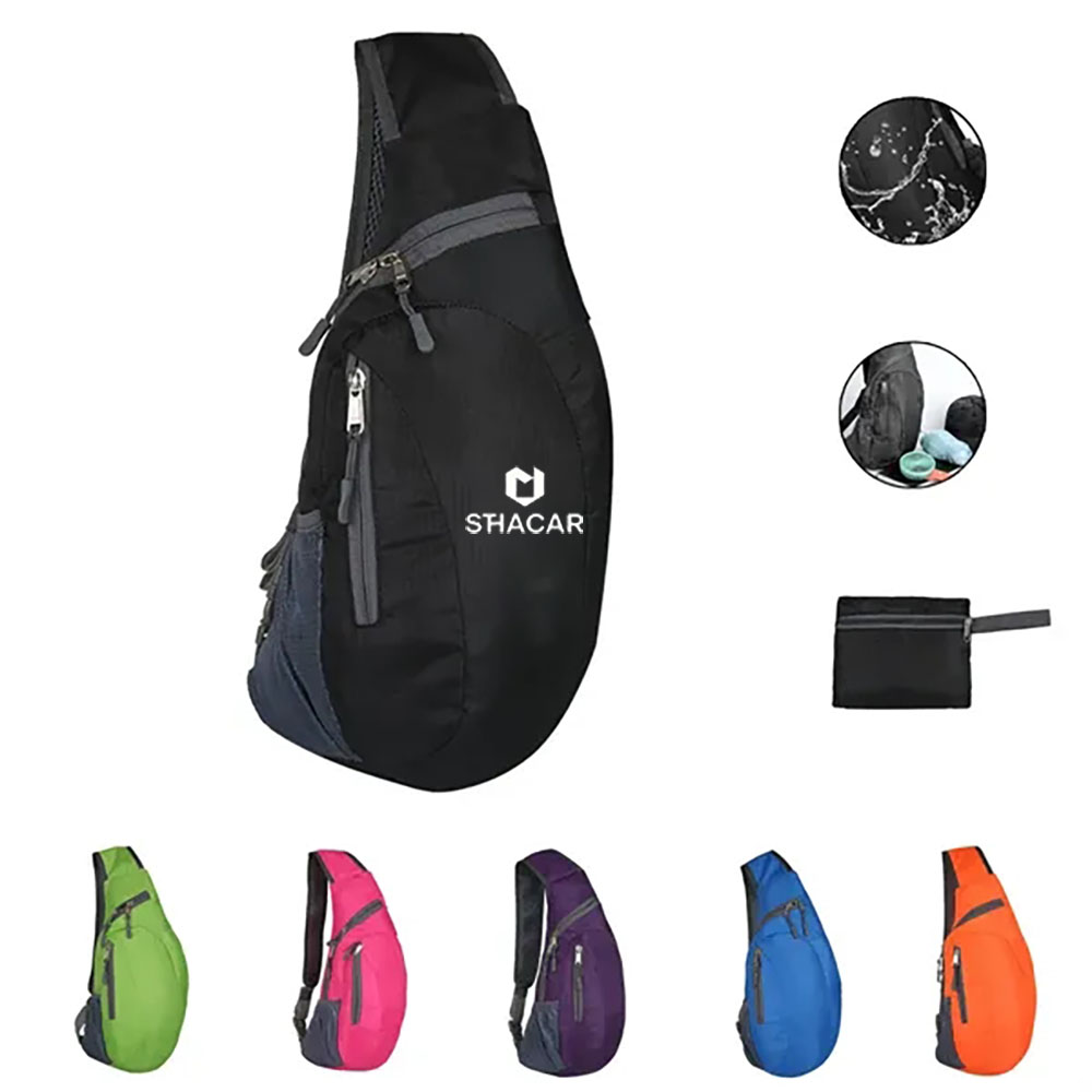 Lightweight Foldable Sling Bag W/ Adjustable Strap