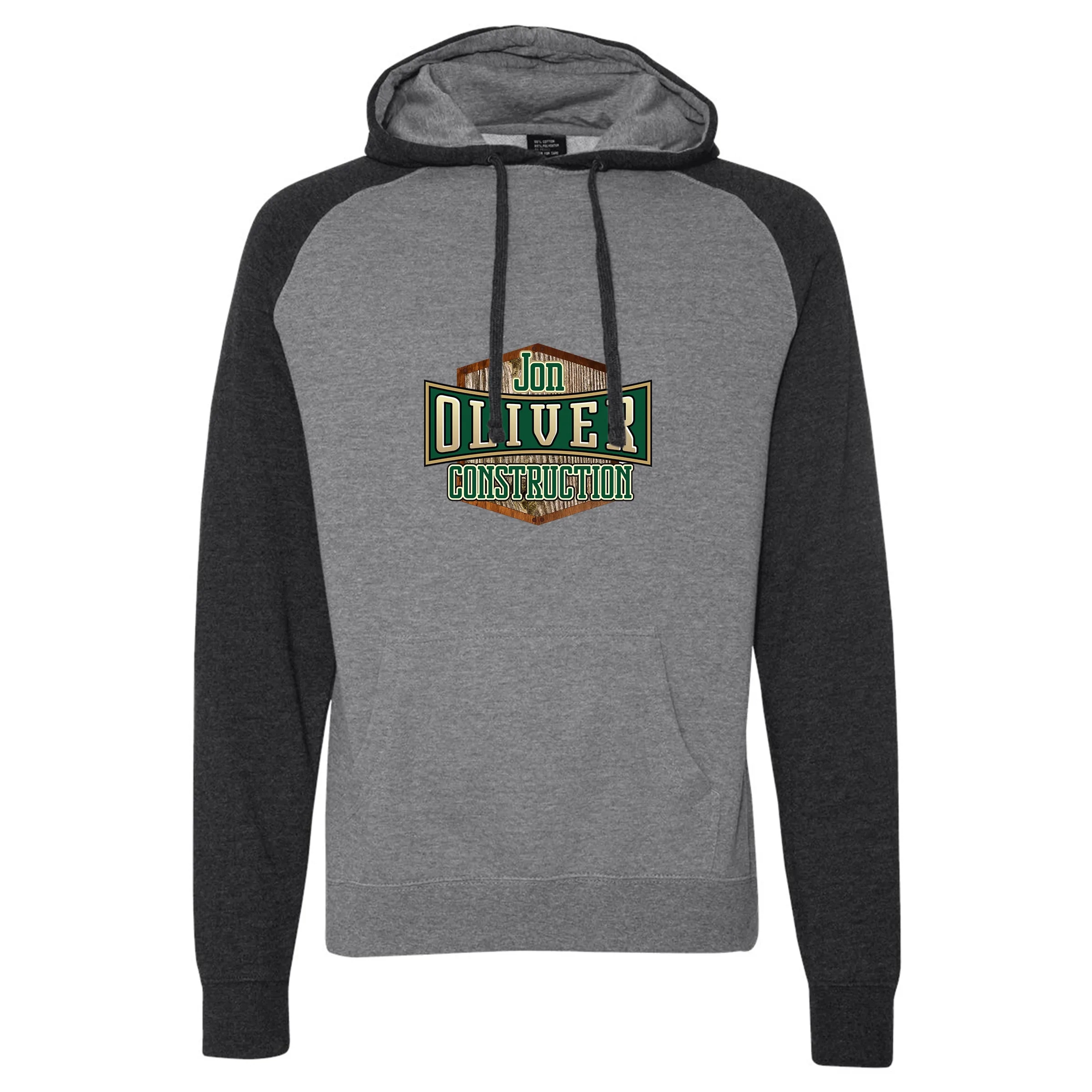 Raglan Hooded Pullover Sweatshirt, custom hoodie or sweatshirt with logo imprint 3