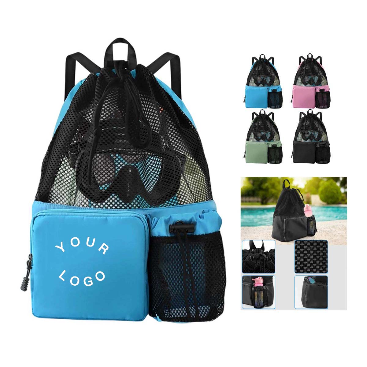 Large Capacity Drawstring Sports Backpack
