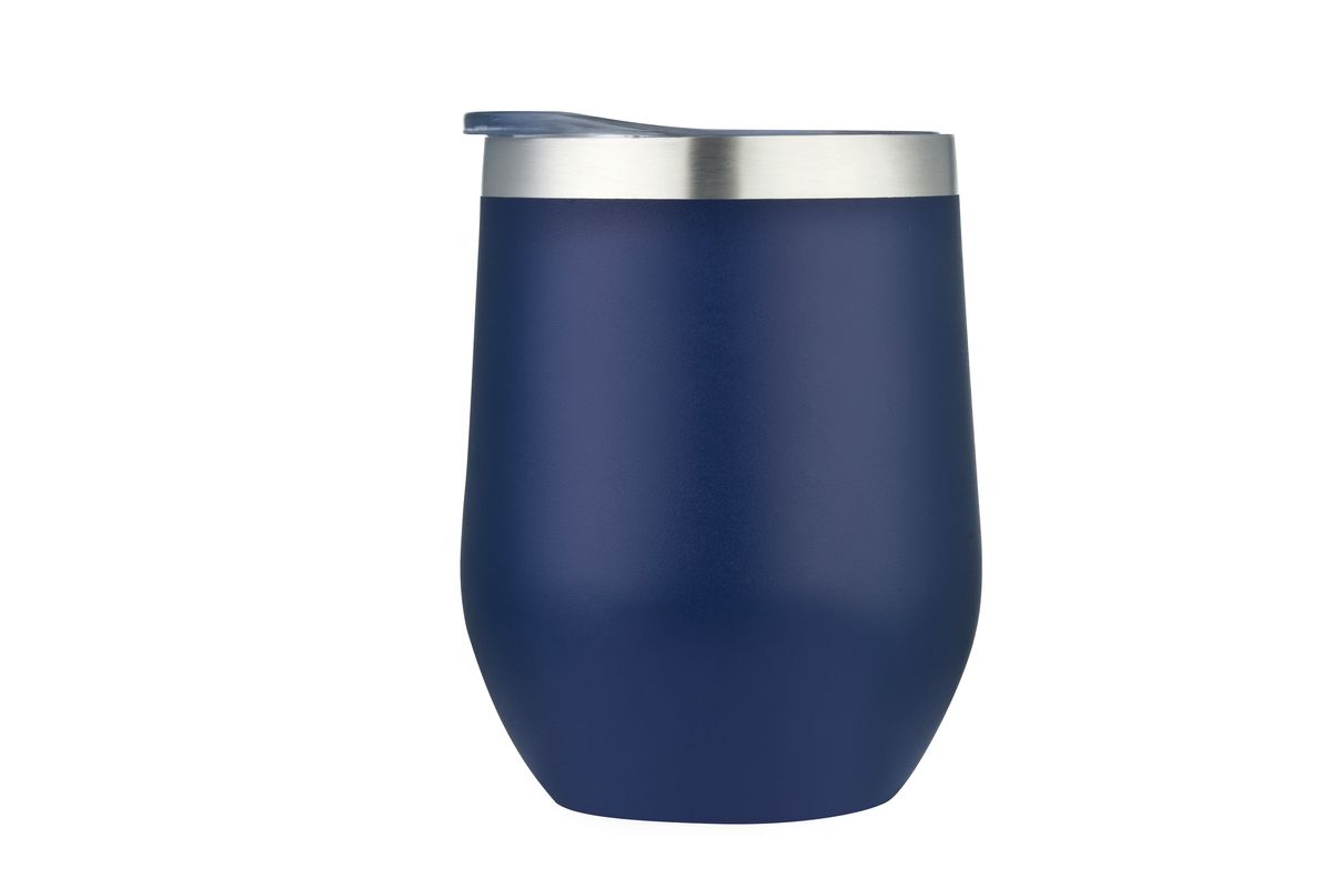 Endura 12 oz Navy Double Wall SS Vacuum Wine Cup 3