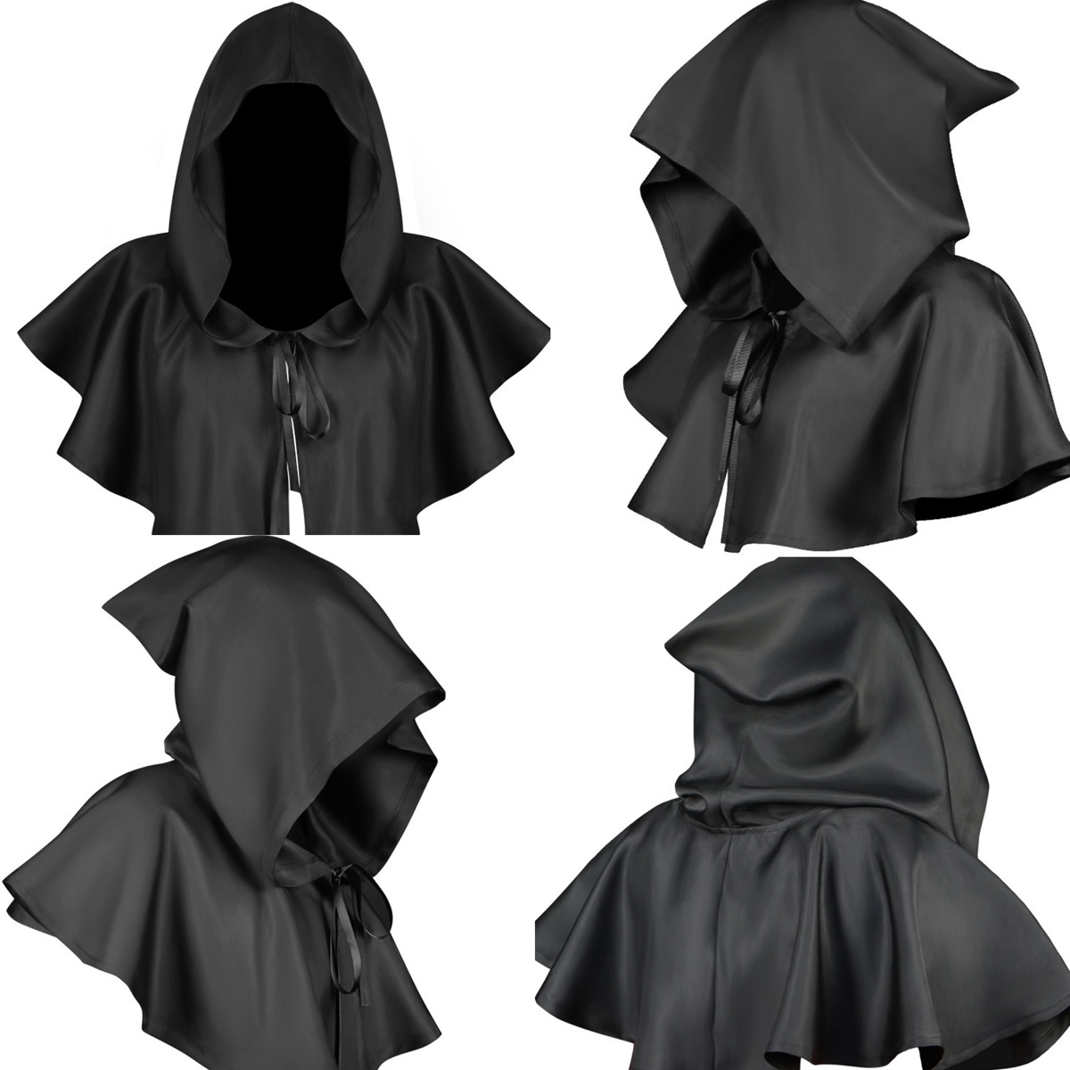 Hooded Hero Cape Halloween Christmas Cloak 7