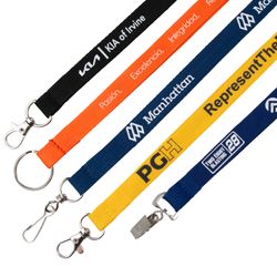 5/8" Flat Polyester Lanyard - 3 Day Rush Production