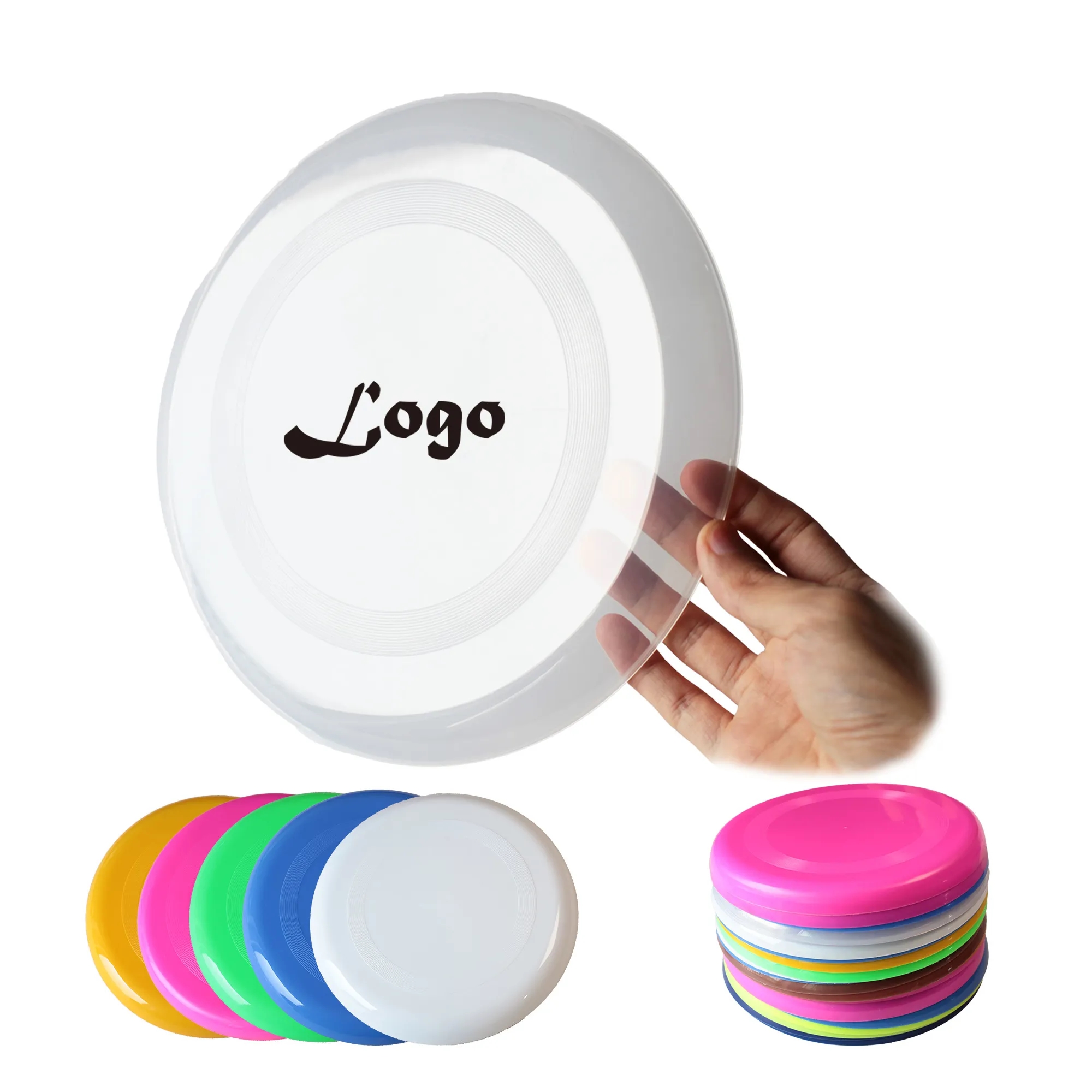 9" Transparent Flying Disc 10