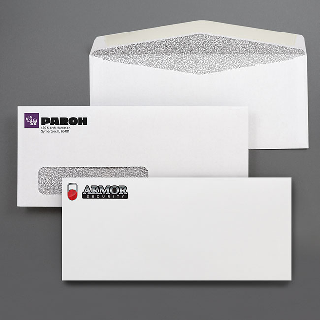 Custom printed business envelopes with logos