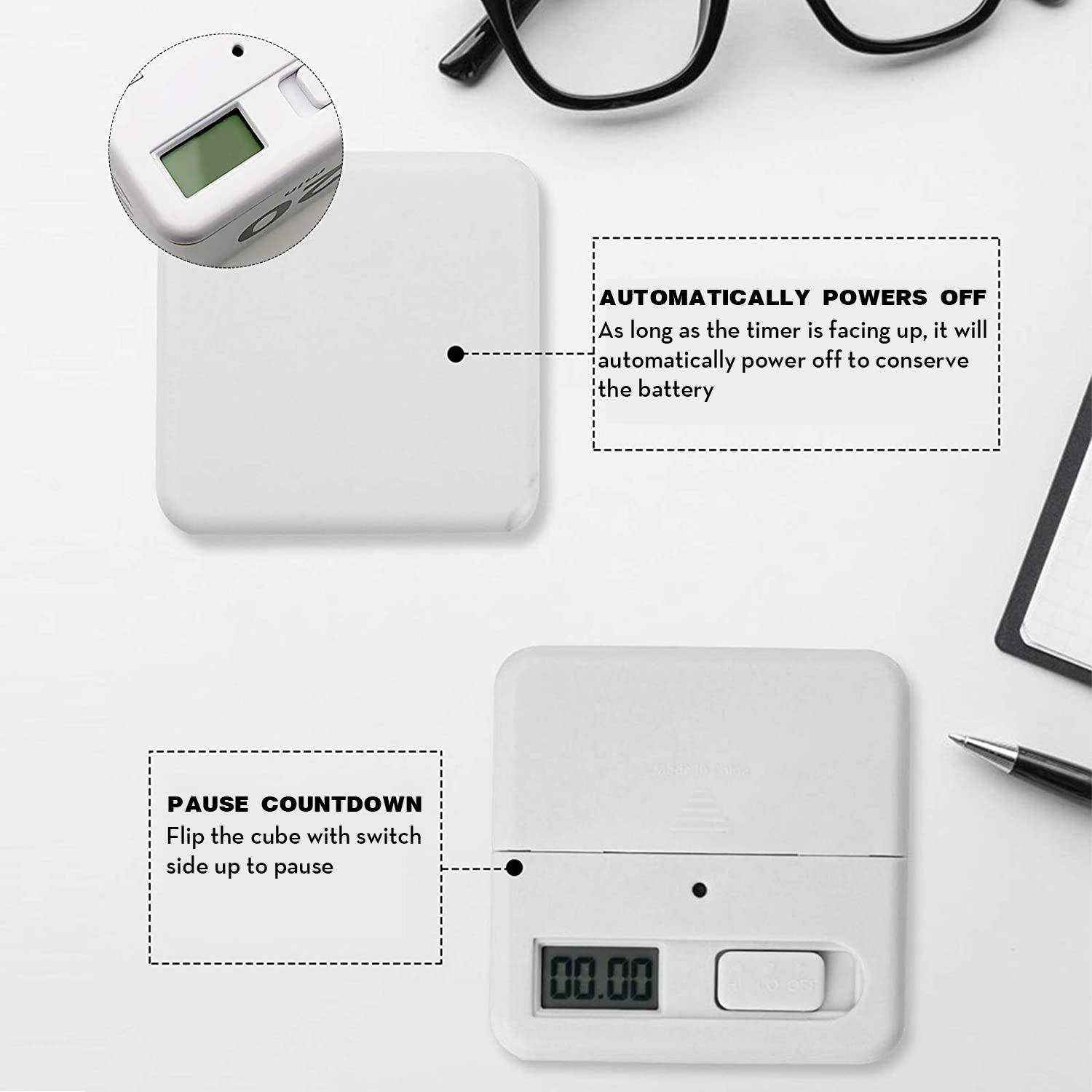 Flip Cube Timer Productivity And Time Management Tool 15