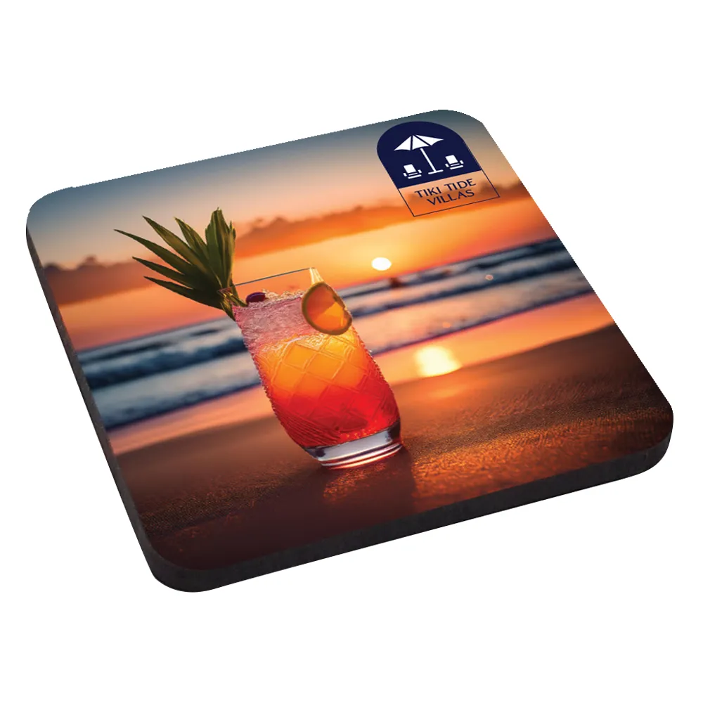 Ultra Vivid Recycled Wood Coaster 12
