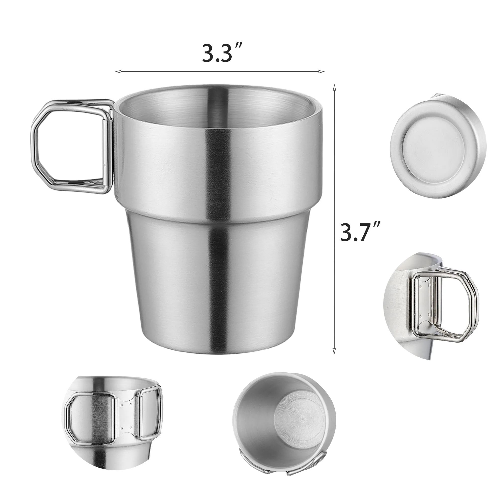 Stainless Steel Folding Handle Nesting Cup 7