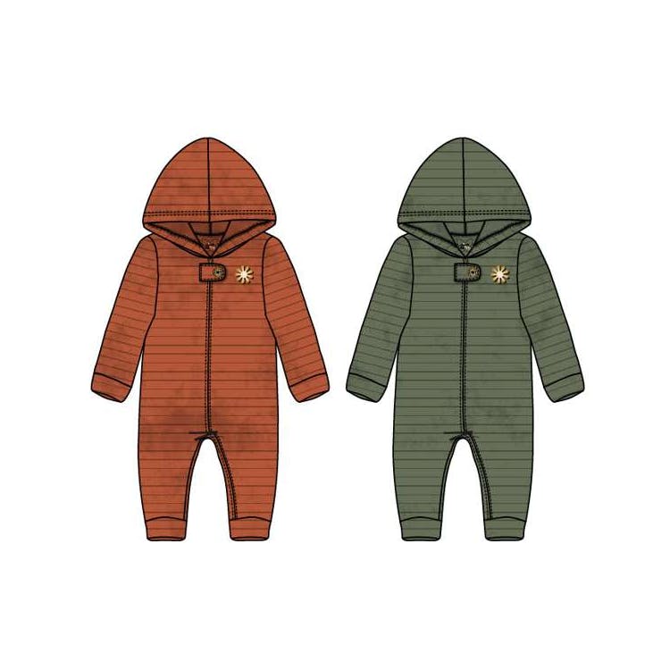 Girls Rib Velour Coveralls Size 12-24 Months 3