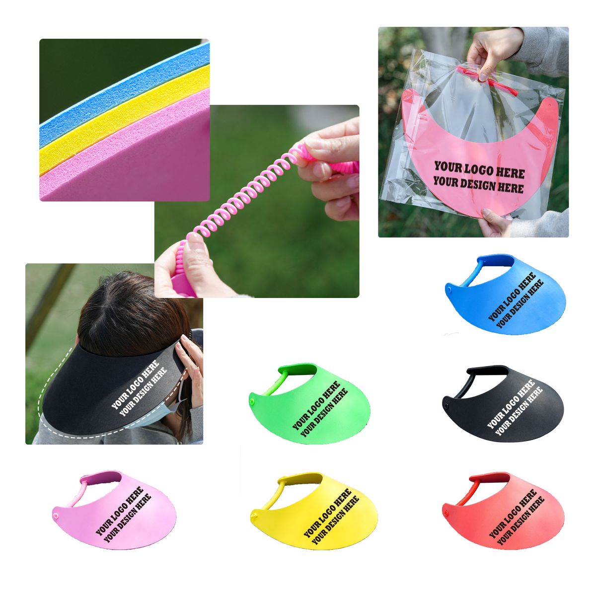 MOQ100 Large-Brimmed EVA Sun Hat 3
