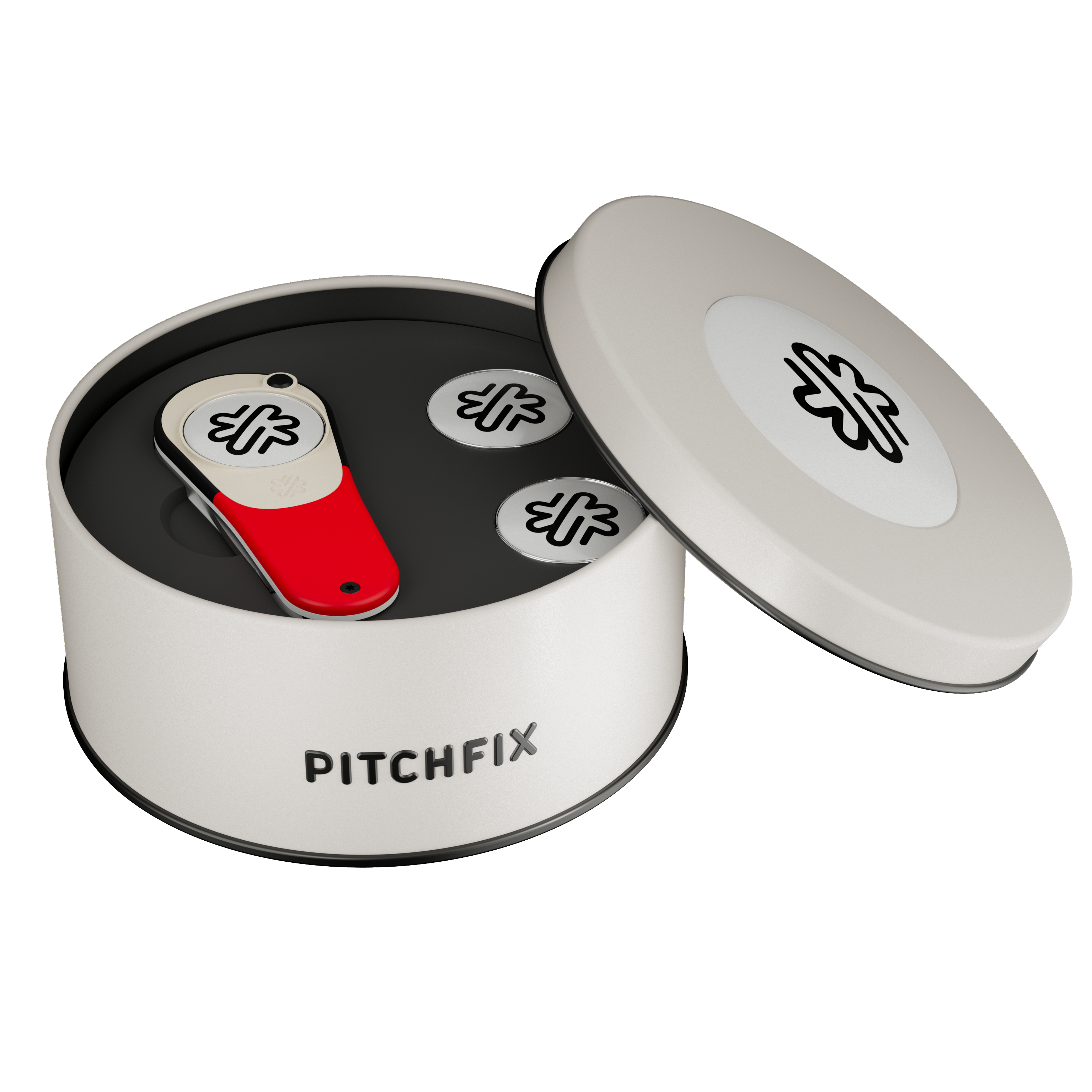 Pitchfix XL Golf Divot Tool in Round Tin 10