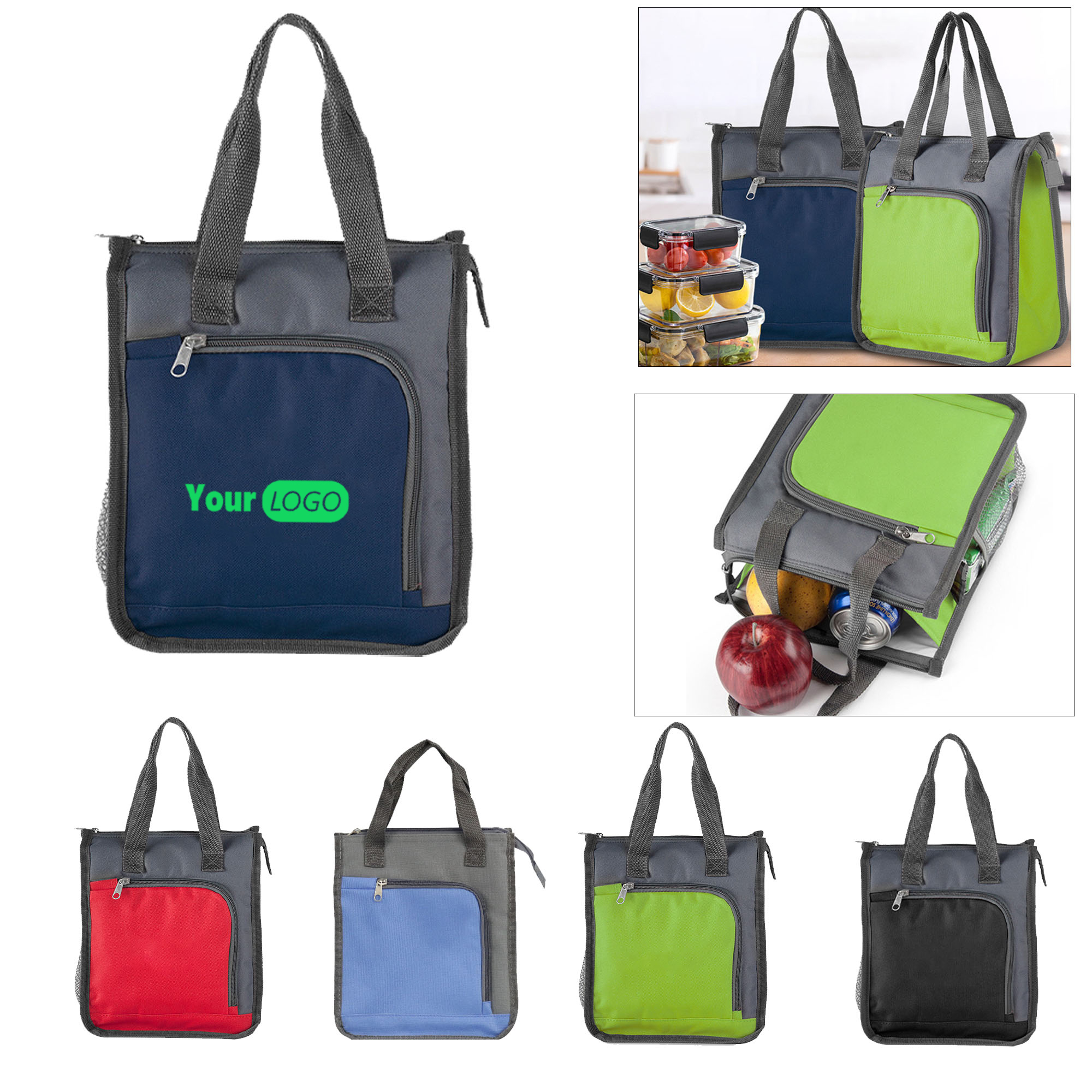 Reusable Insulated Lunch Box Bag for Office School 5