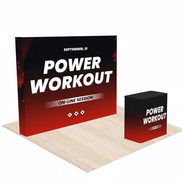 10ft Portable Trade Show Pop-Up Display Kit