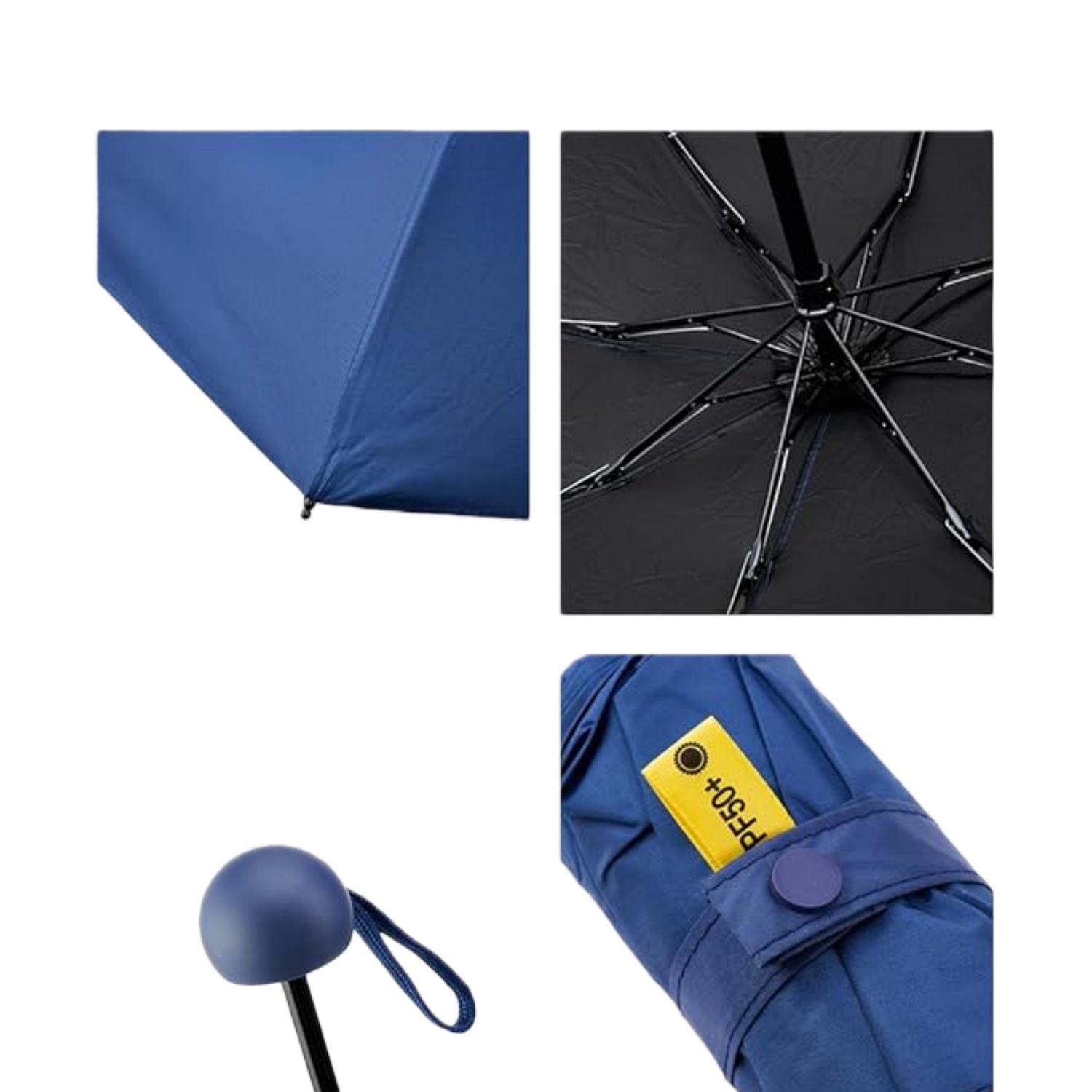 Compact Travel Umbrella - 7.5 in Folded, Lightweight Pocket Size with Case 6