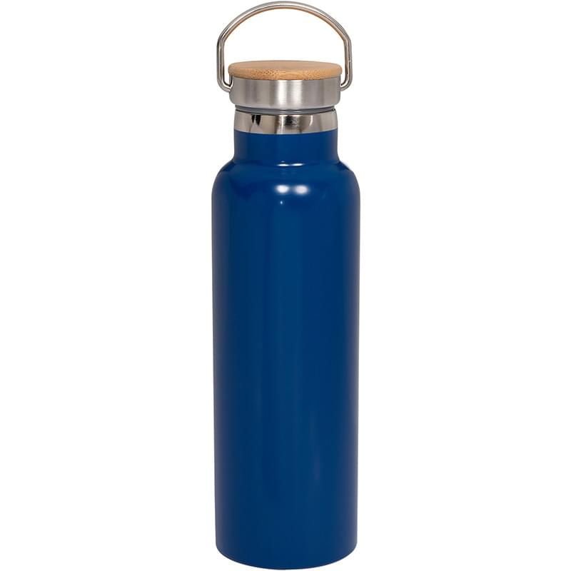 20 Oz. Double-Wall Bottle with Bamboo Lid - Thumbnail 2