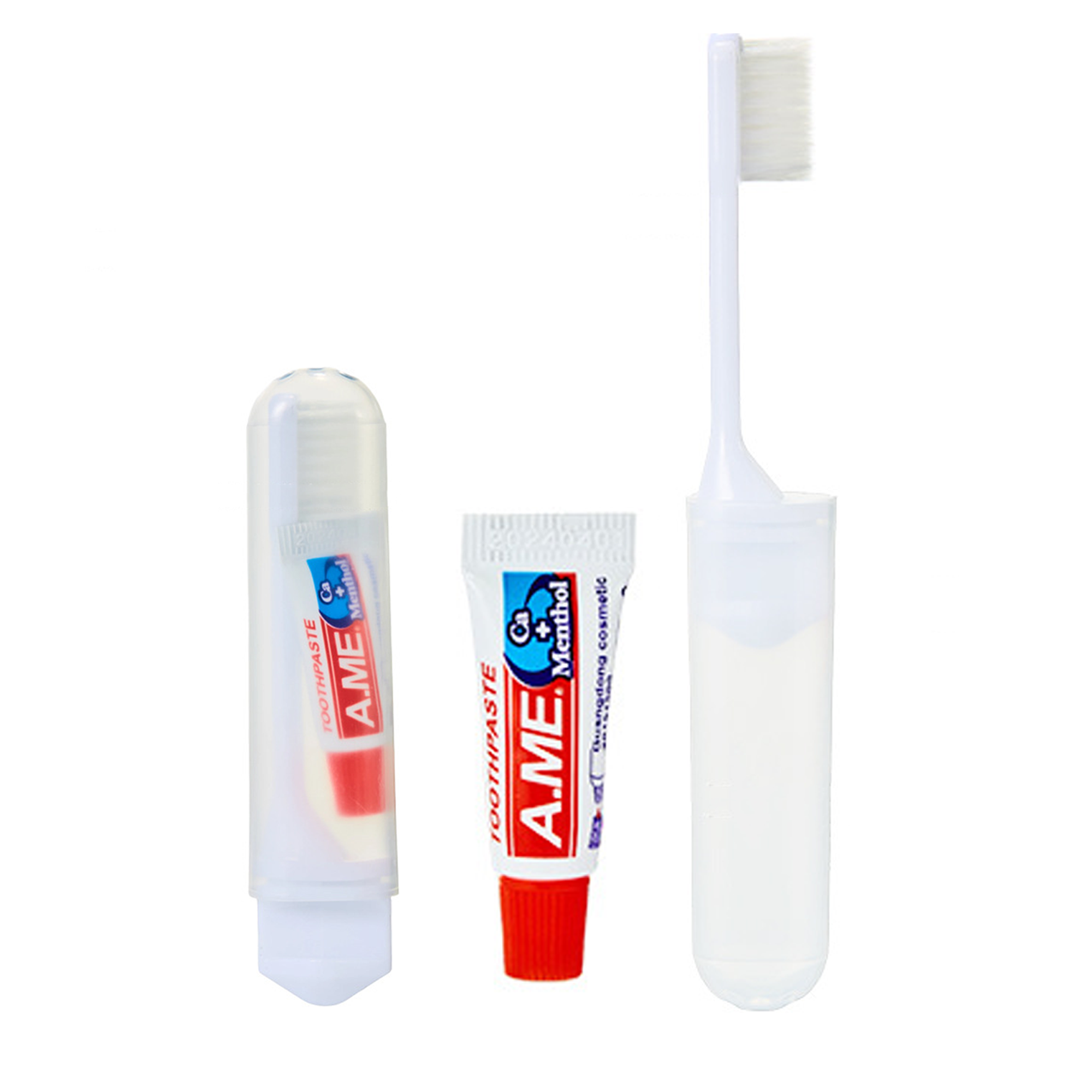 Disposable Portable Travel Folding Toothbrush With Toothpaste 3