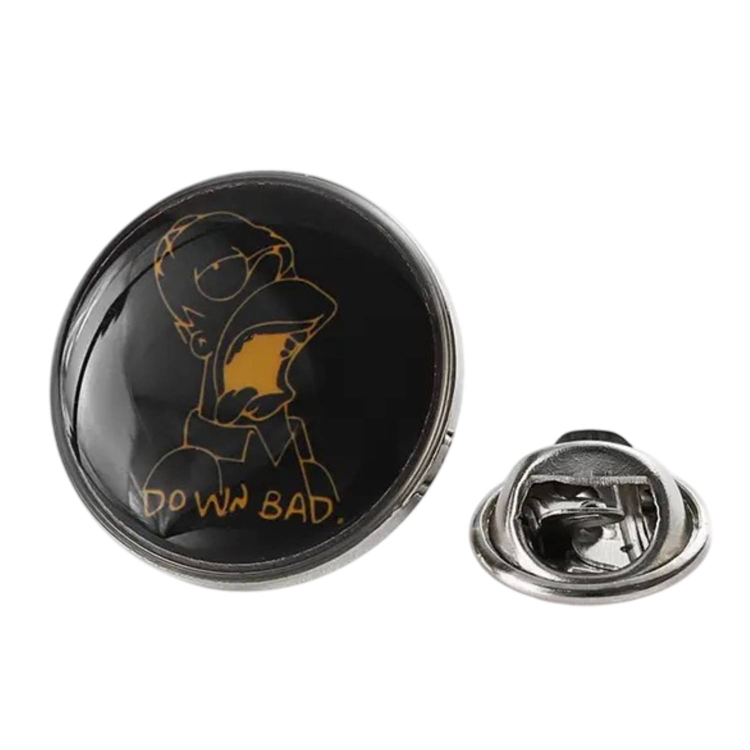 1.3-inch Epoxy Dome Butterfly Clutch Lapel Pin