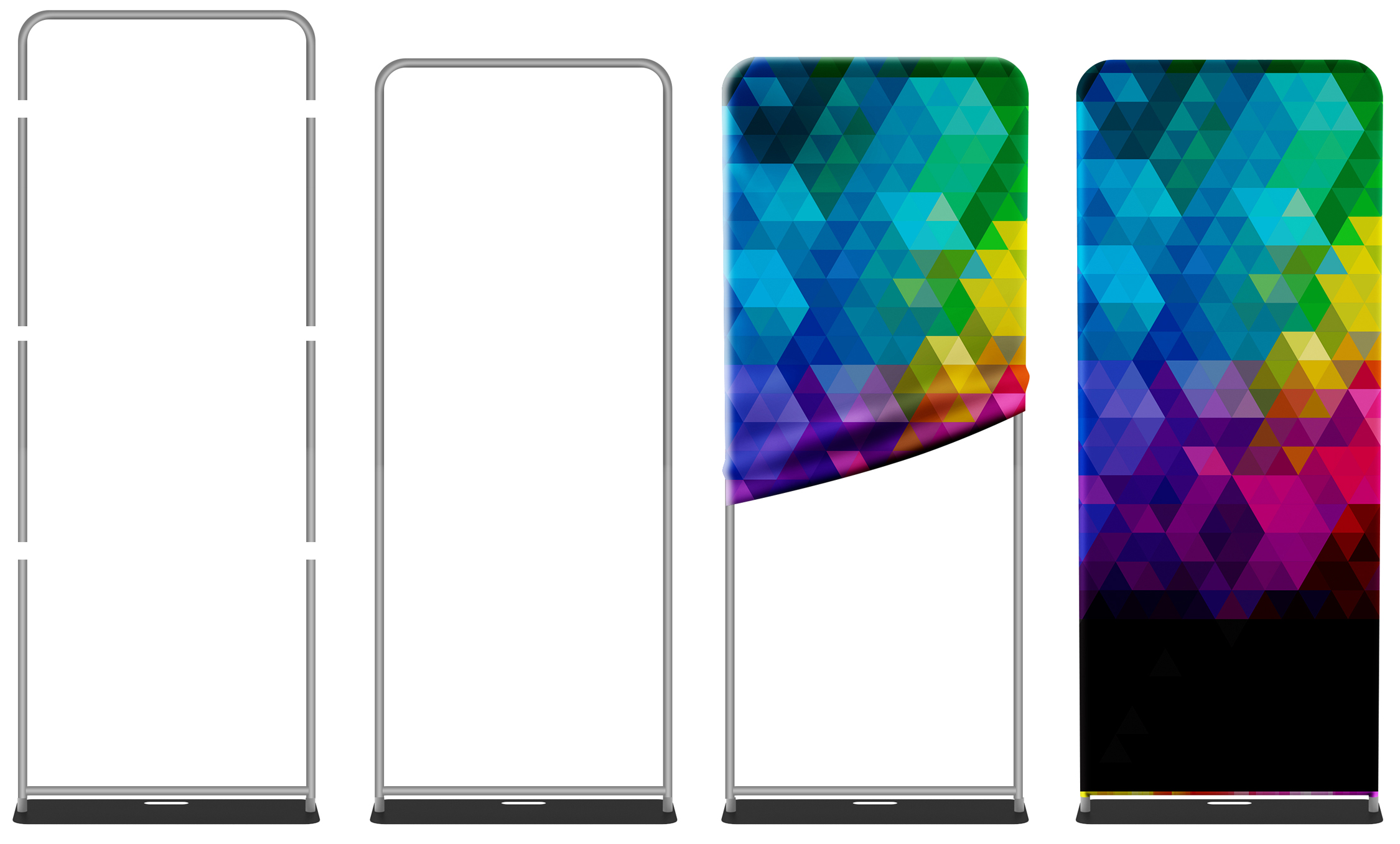 Tension Fabric Stand w/ 36"x90" Graphic