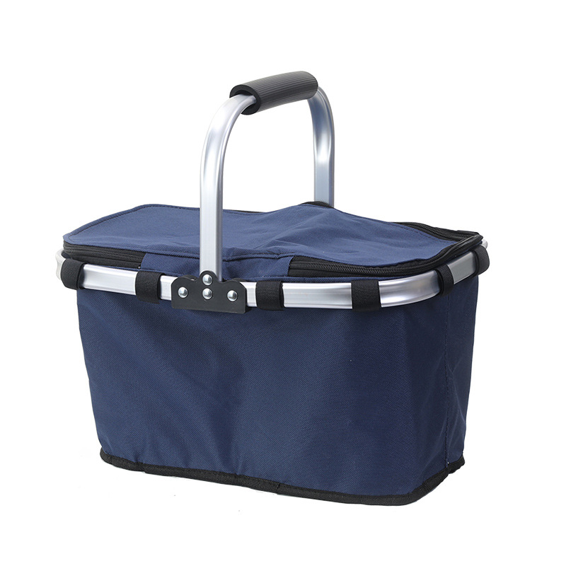Oxford Picnic Basket Foldable Insulated Tote 9