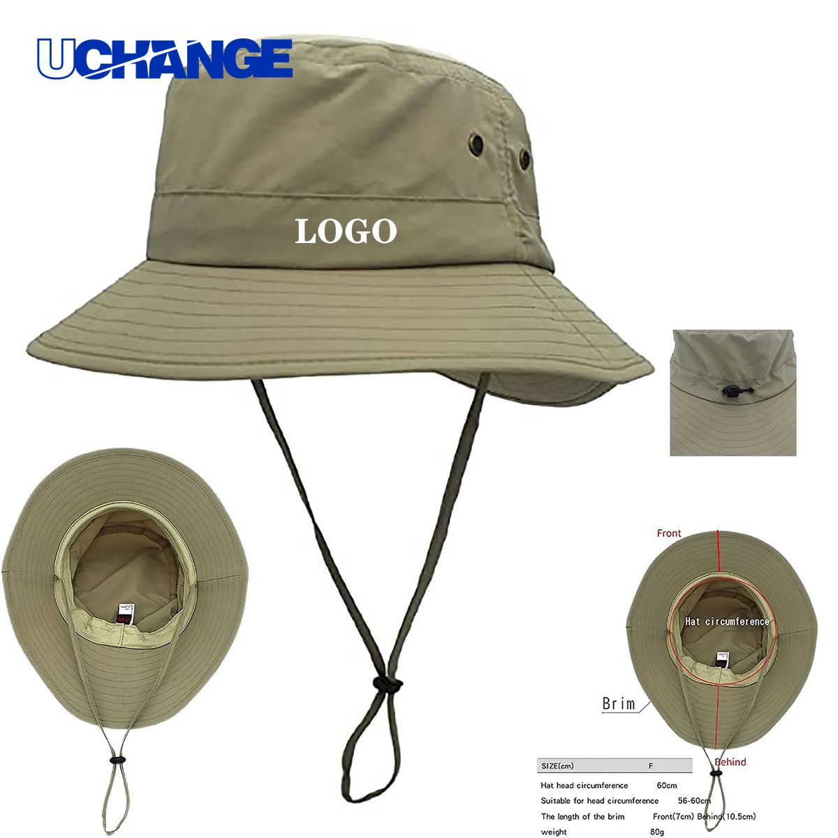 Fisherman Bucket Hat with Strap