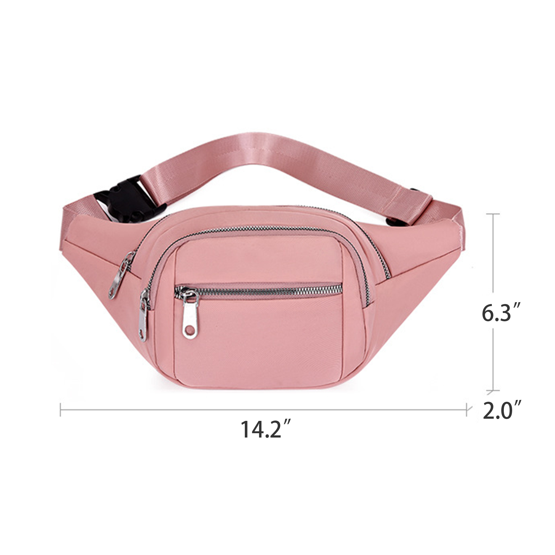 Oxford Large Fanny Pack Running Belt Waist Bag for trip 12