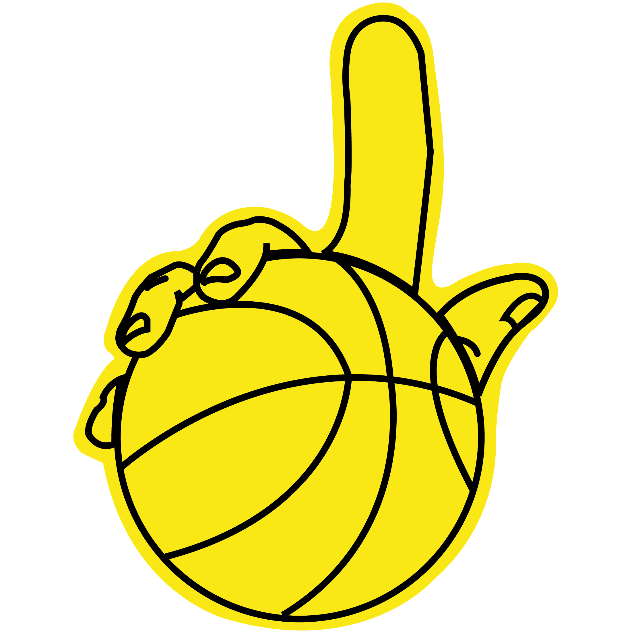 Large Basketball Hand 65