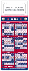 Baseball Schedule Magnet - Peel and Stick Business Card (3.5x9)