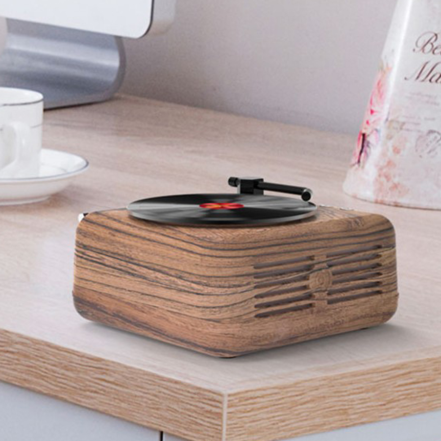SonicWave Retro Record Player Shaped Bluetooth Speaker 19