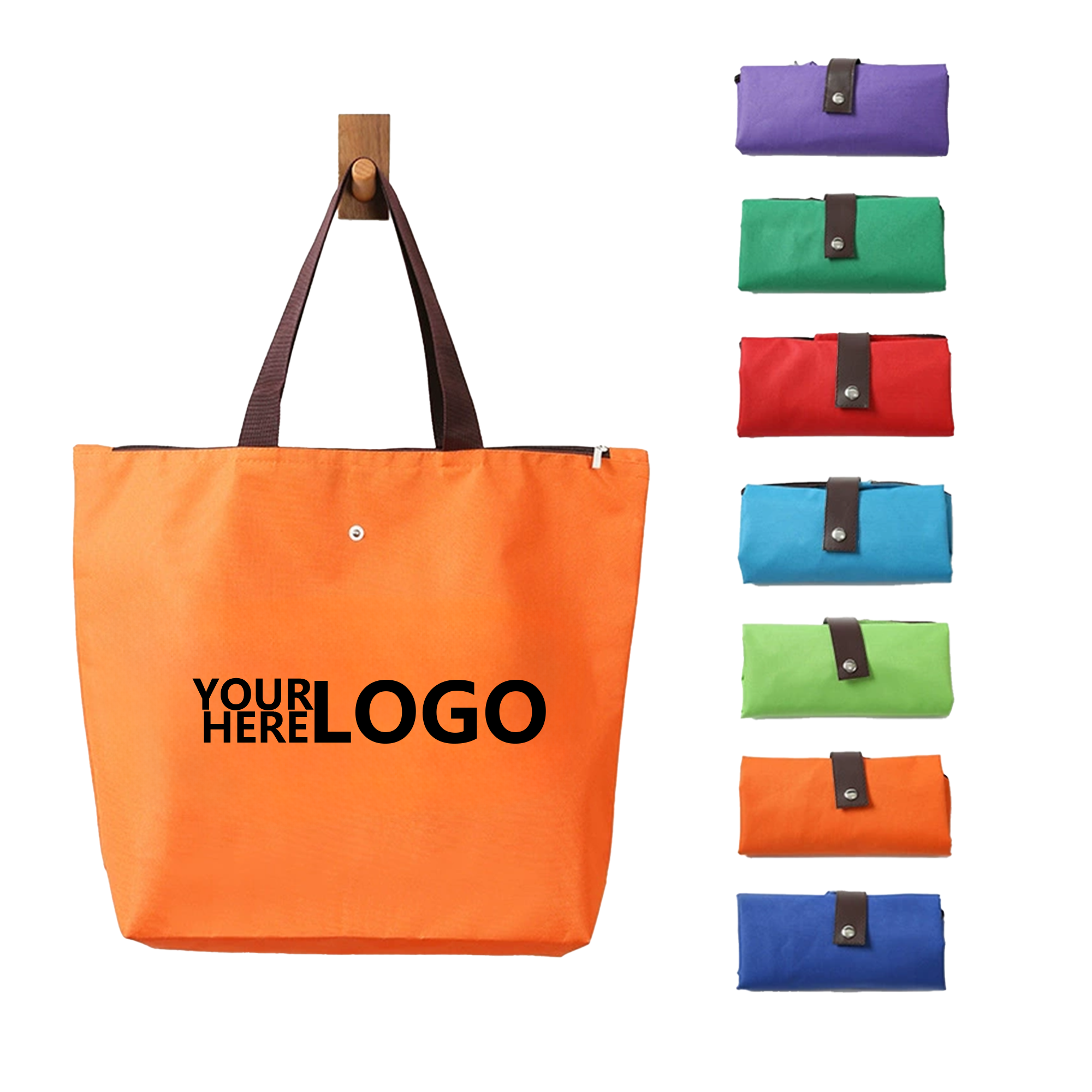 Foldable Oxford Fabric Tote Shopping Bag, custom tote bag with logo imprint 3