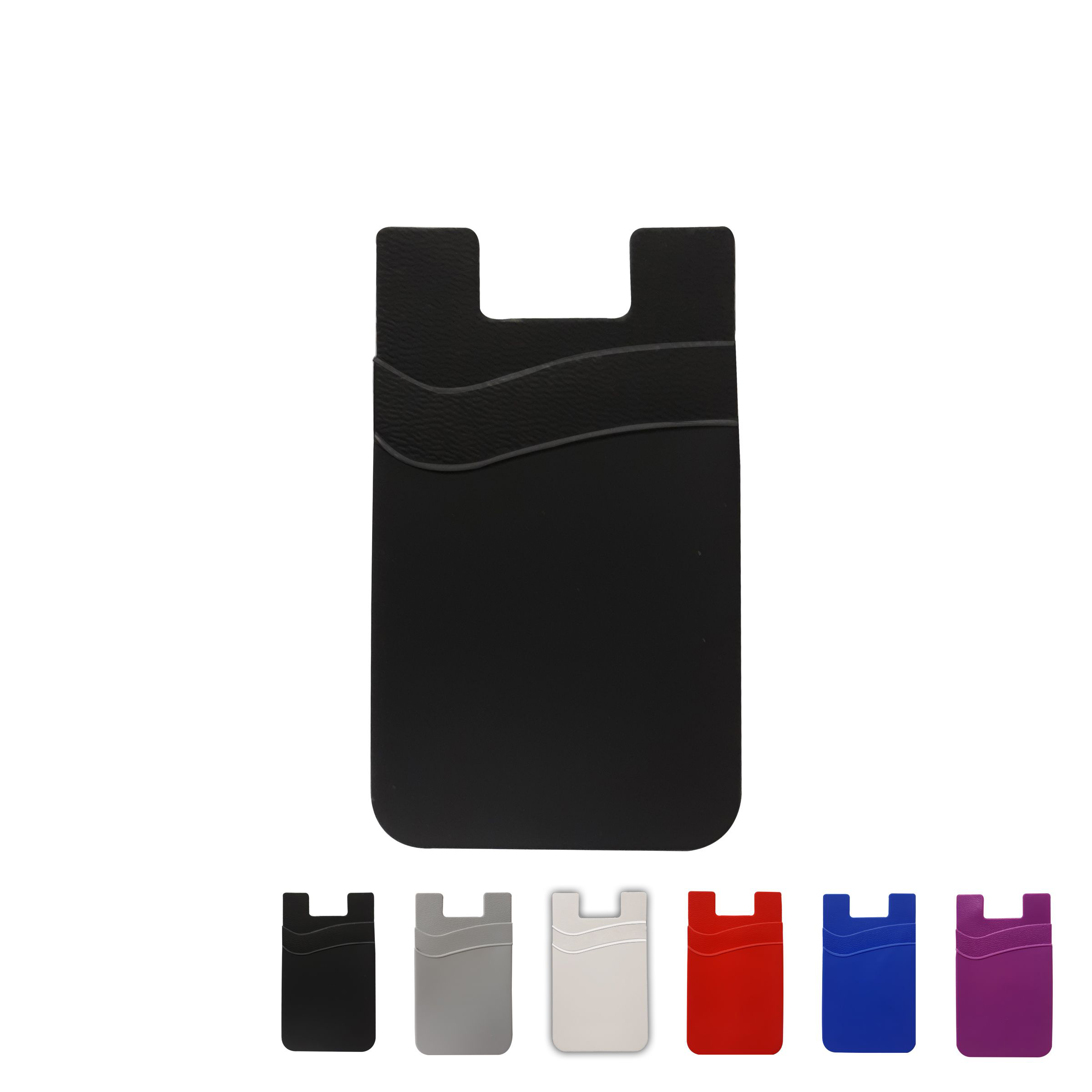 Dual Pocket Silicone Cell Phone Wallet 33