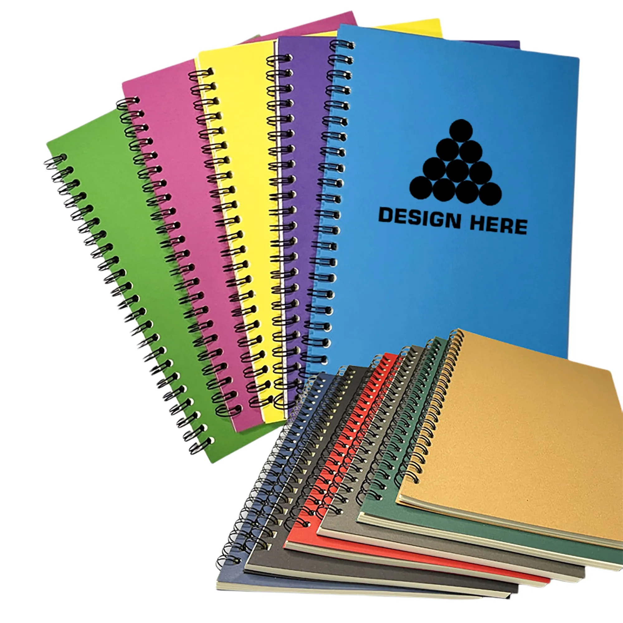 Full Page Printed Spiral Ruled Notebook A5 Lined 7