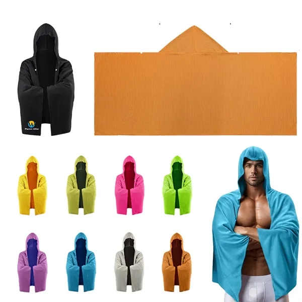 Outdoor Quick-Drying Water-Absorbing Sunscreen Hooded Towel