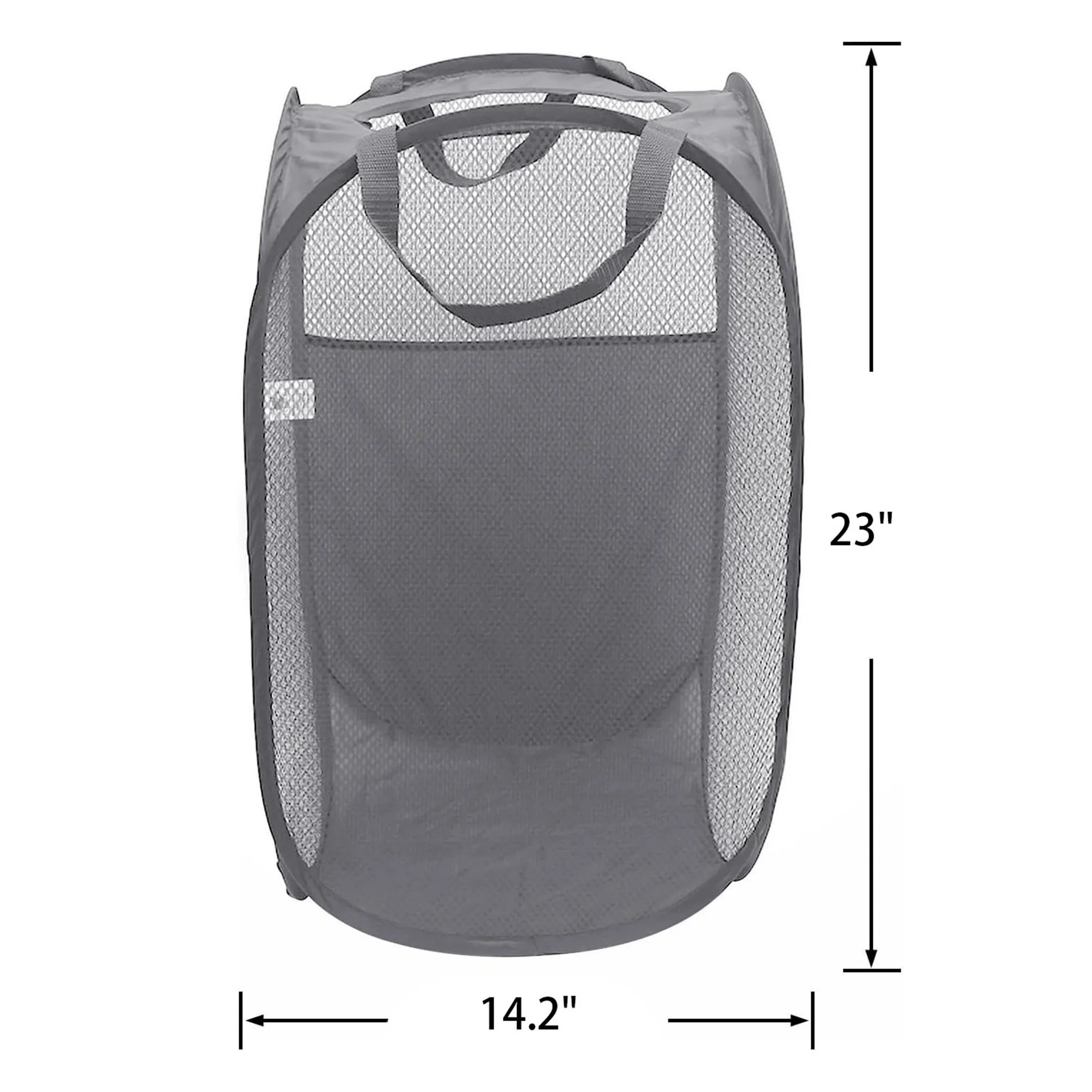 Durable Handle Collapsible Mesh Laundry Basket 22