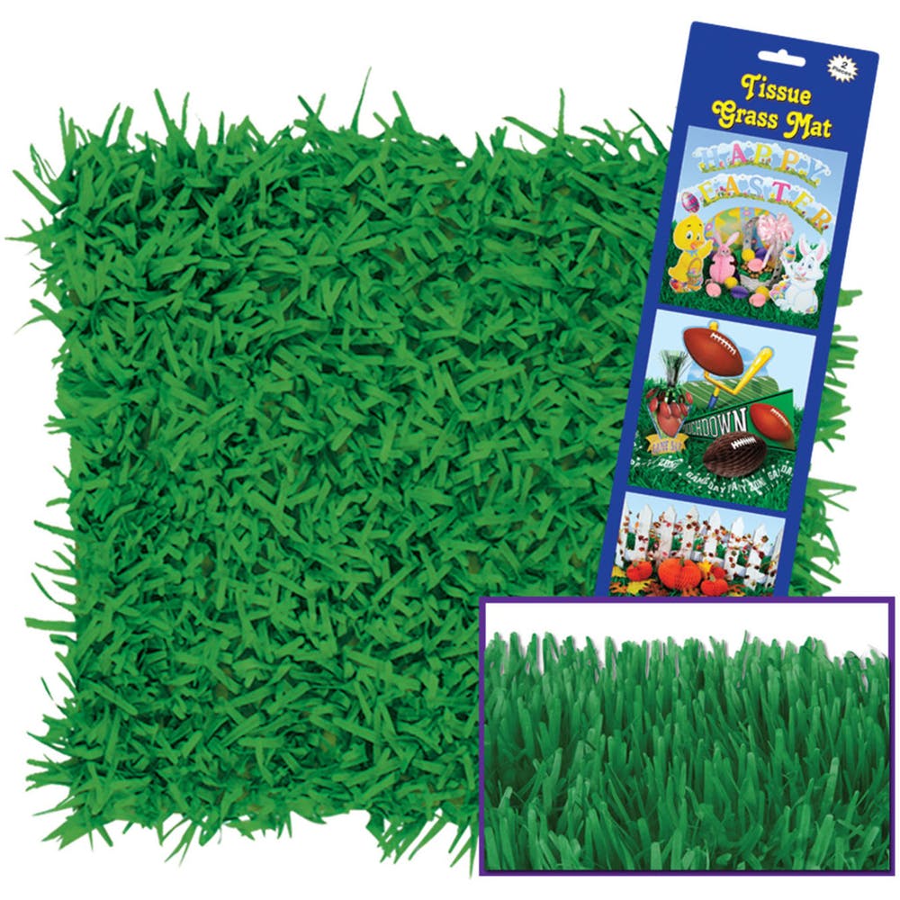 Tissue Grass Mats - Green 15" x 30" 2
