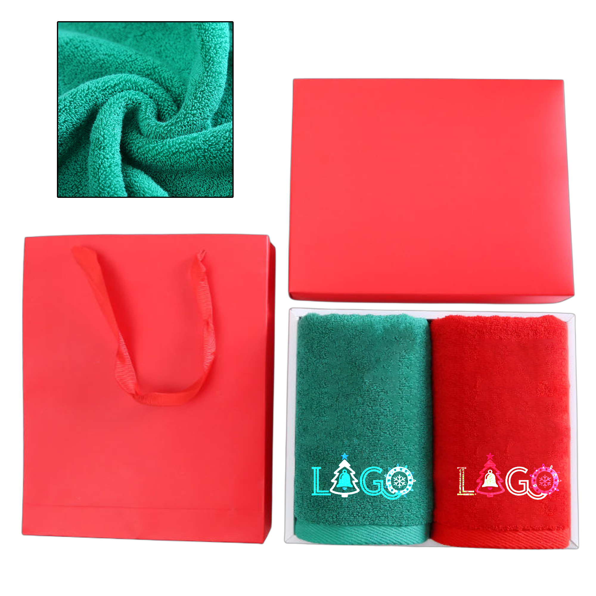 Christmas Two Piece Towel Gift Set 4