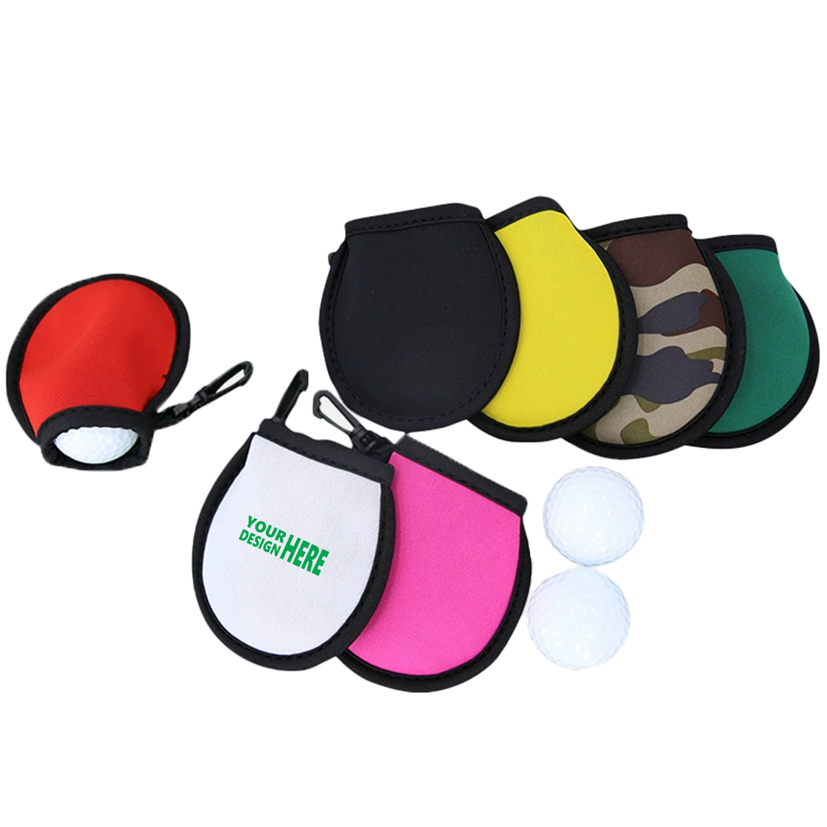 Golf Ball Wipe Bag Multi-Guard Course Accessory 3