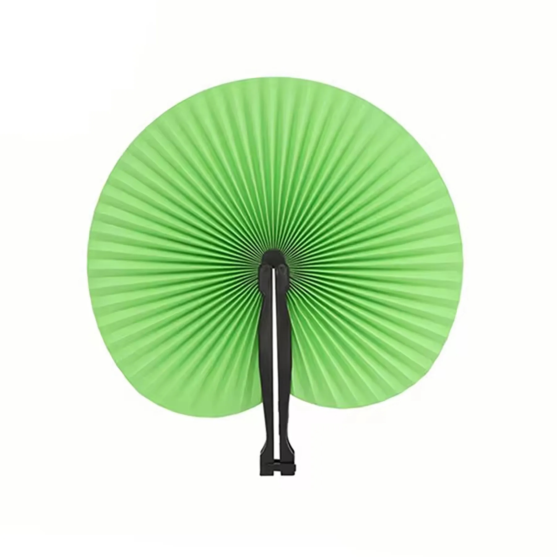 Paper Hand Fans Round Colorful 34