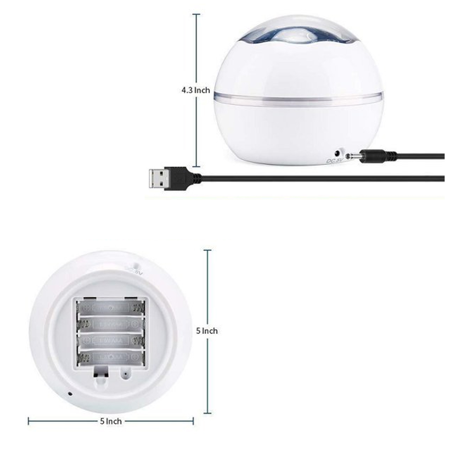 360-Degree Rotating Star Moon Projection Lamp 6