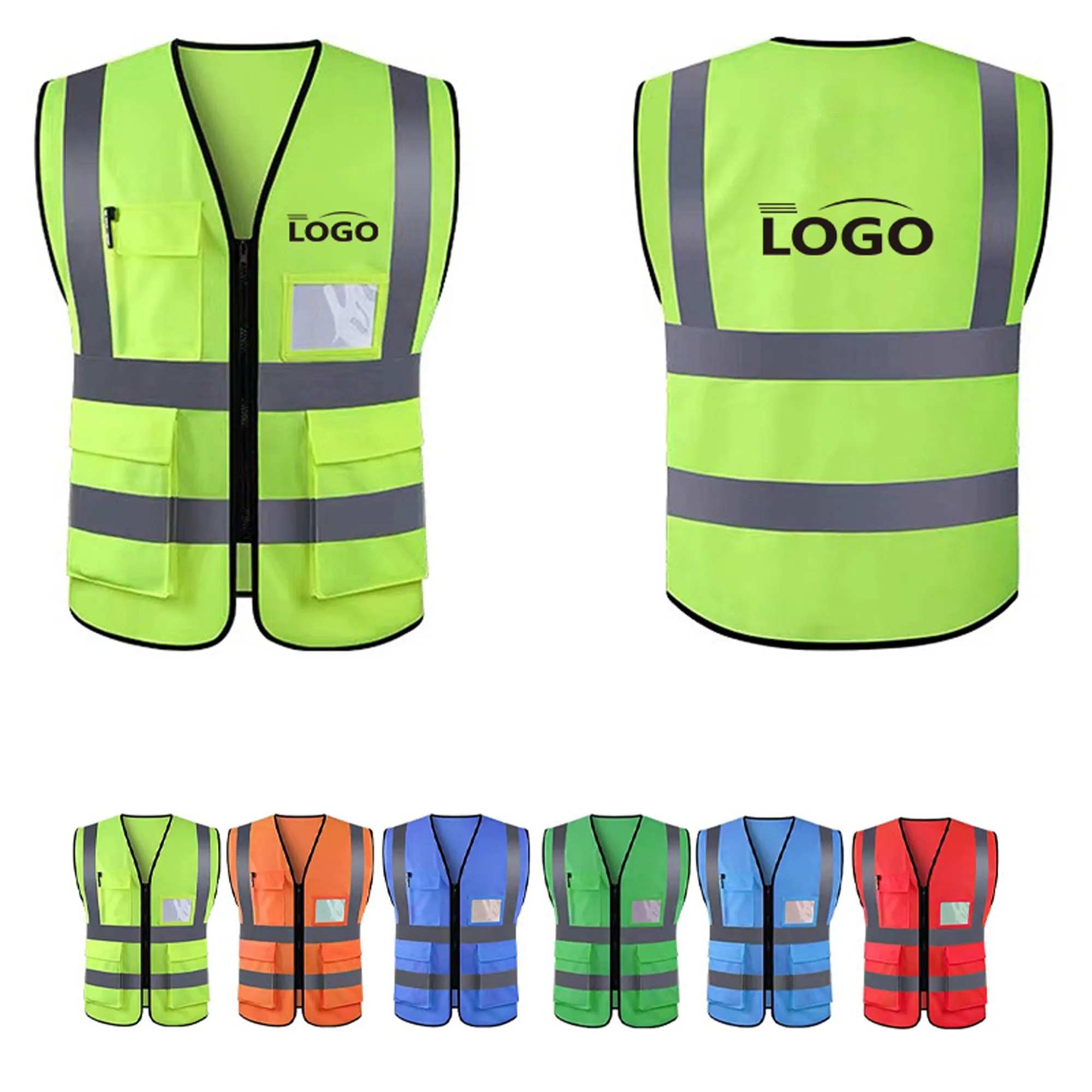 Unisex High Visibility Reflective Safety Vest MOQ 50PCS 3