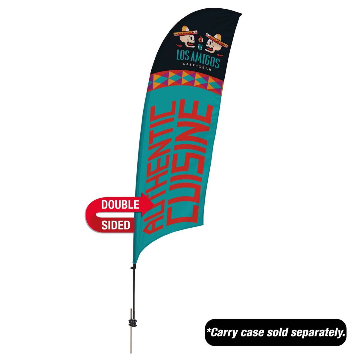 10.5' Value Razor Sail Sign Kit (Double-Sided with Value Spike)