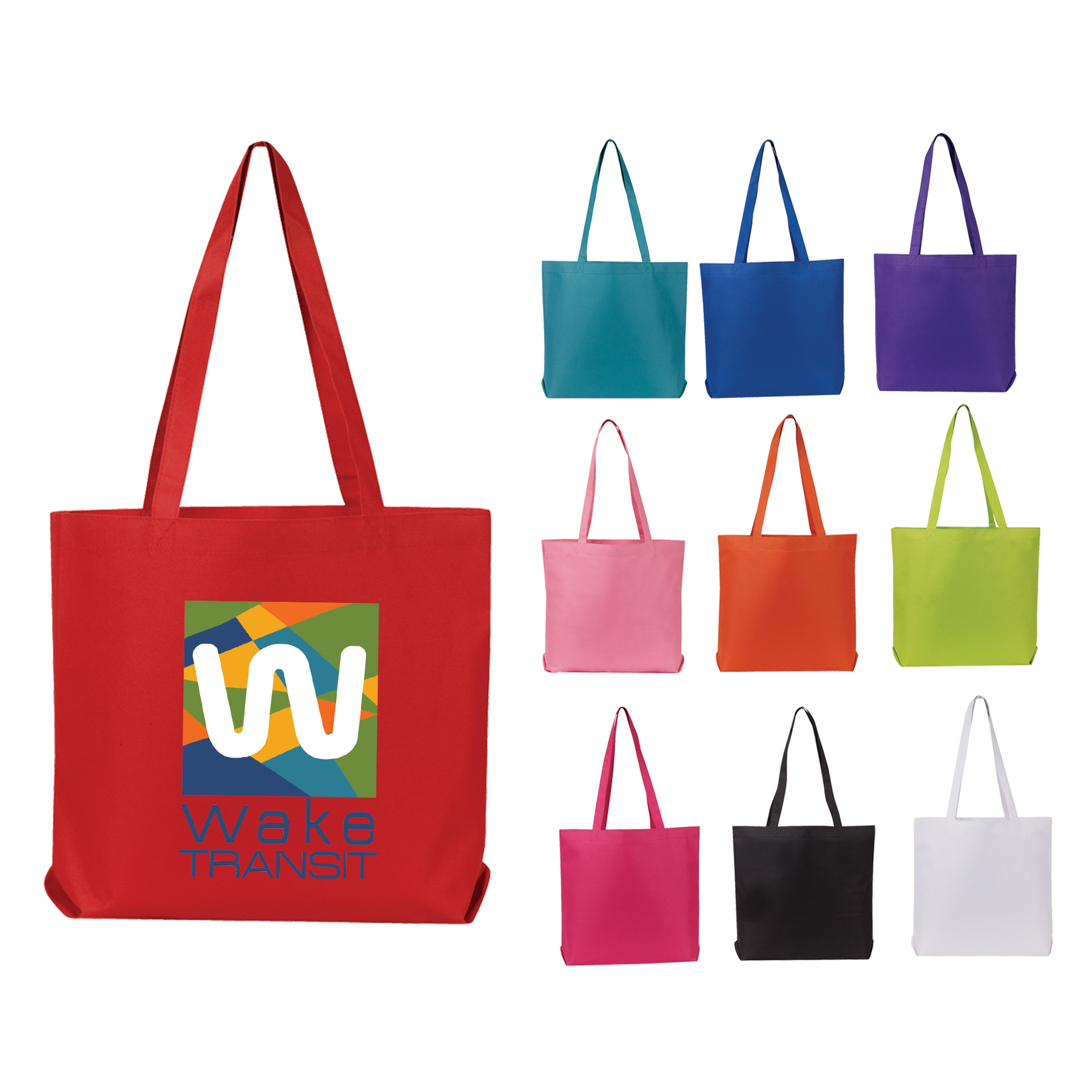 600D Polyester Open Tote Bag 38