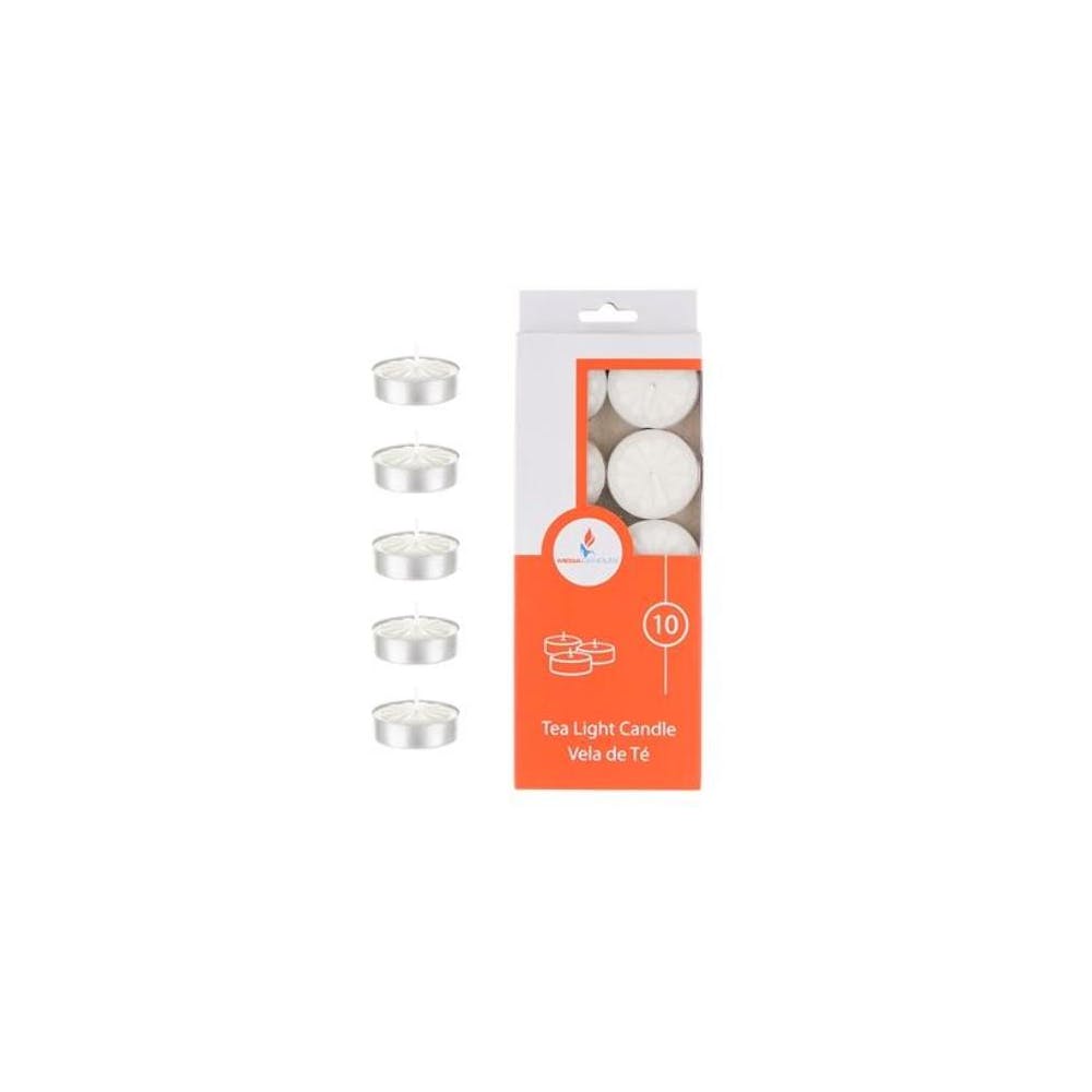 Tea Light Candles - White Unscented 10 Pack 3