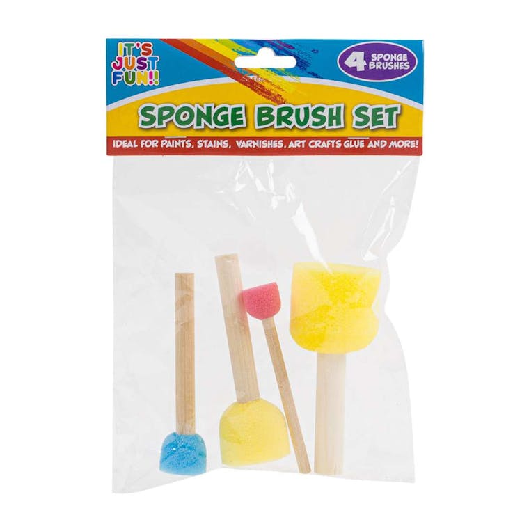 Sponge Brush Set Assorted 4pc 3