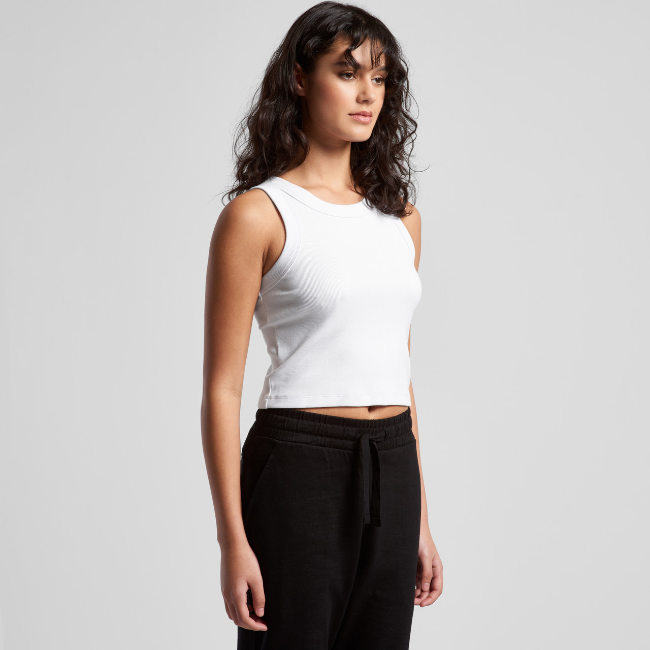 Wo's Organic Rib Crop Tank | 4064G 72