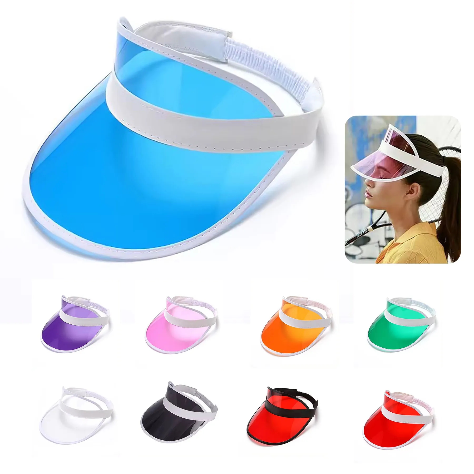 Clear UV Protection Visor Cap 22