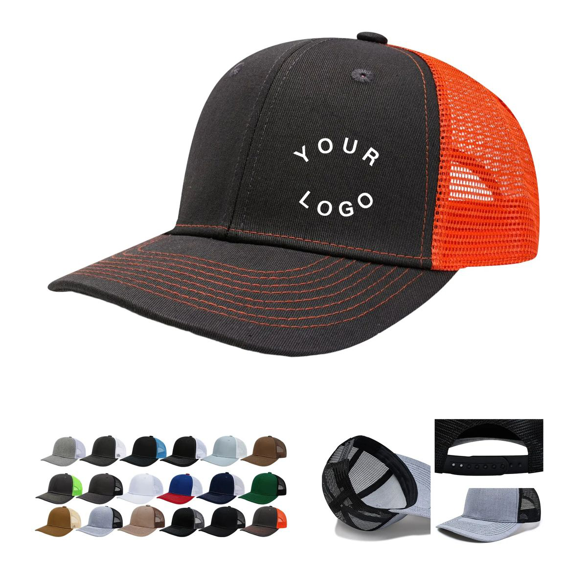 Low Profile 6 Panel Mesh Back Cap