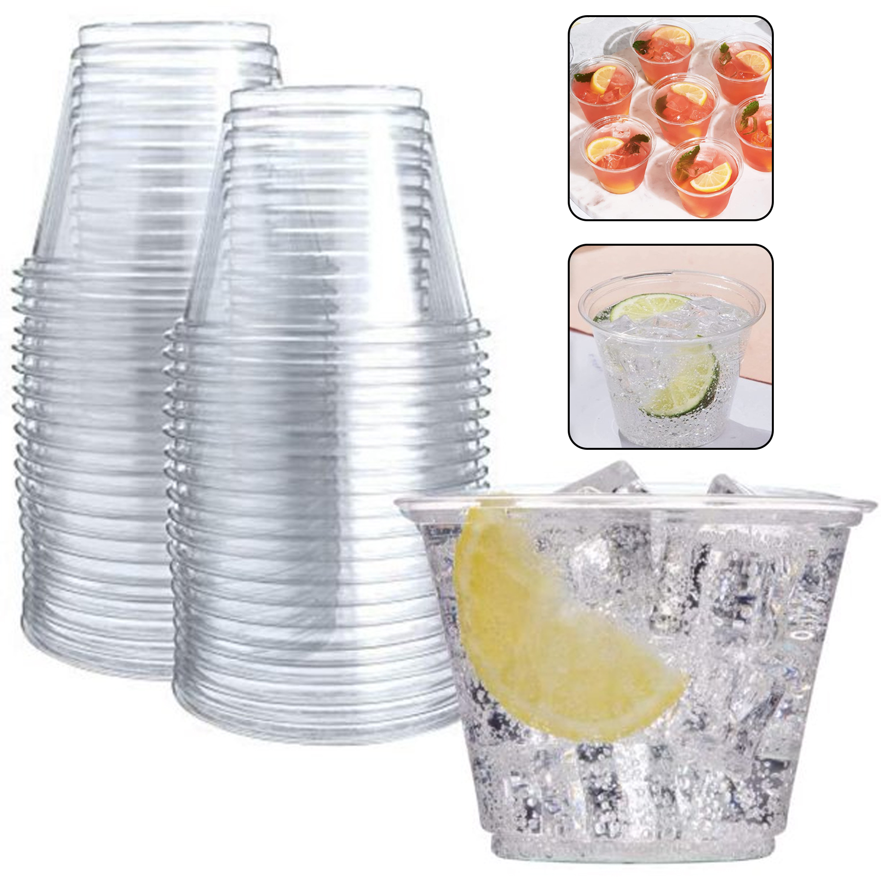 Clear Soft Plastic Cup - 8 oz. 6