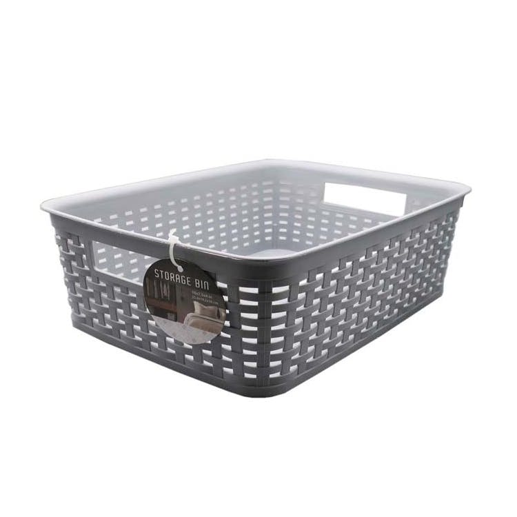 Storage Bins - Gray 10" x 7.5" x 4" 3
