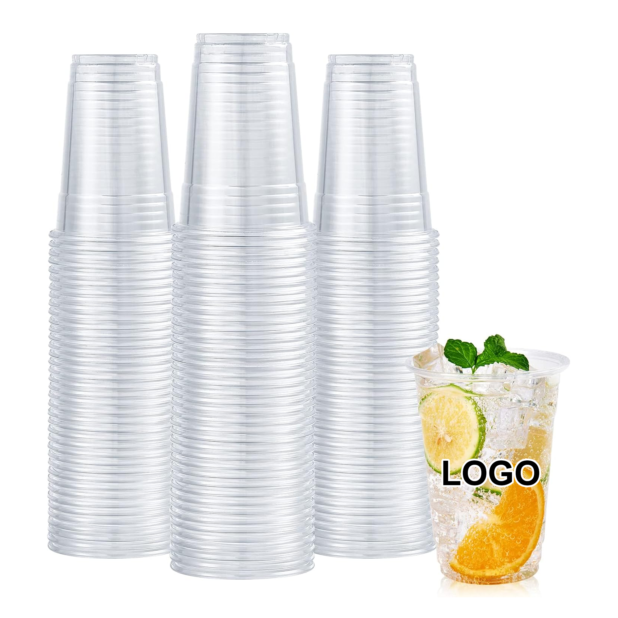 16 OZ Clear Plastic Cups 5