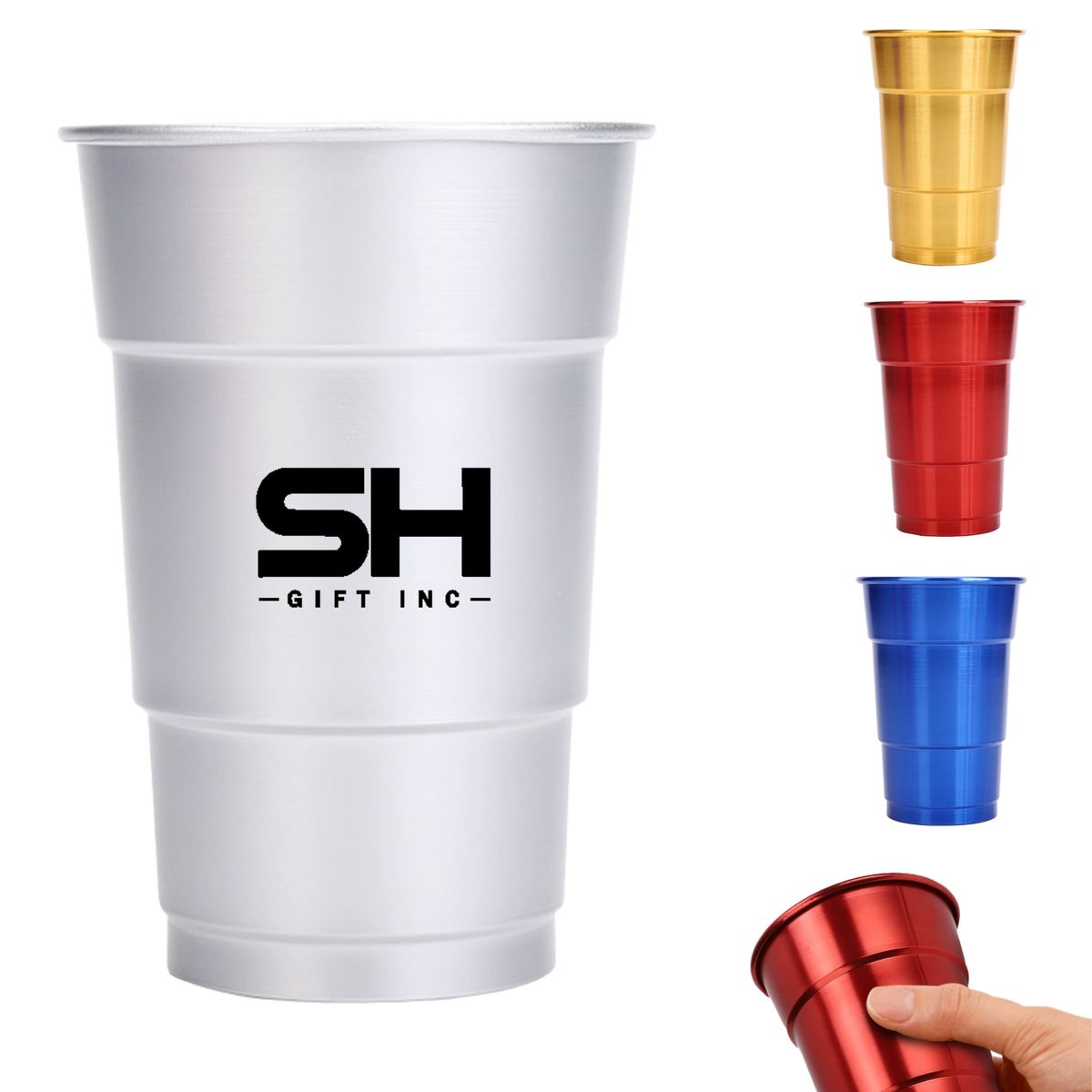 16 oz Recyclable Aluminum Pint Cup
