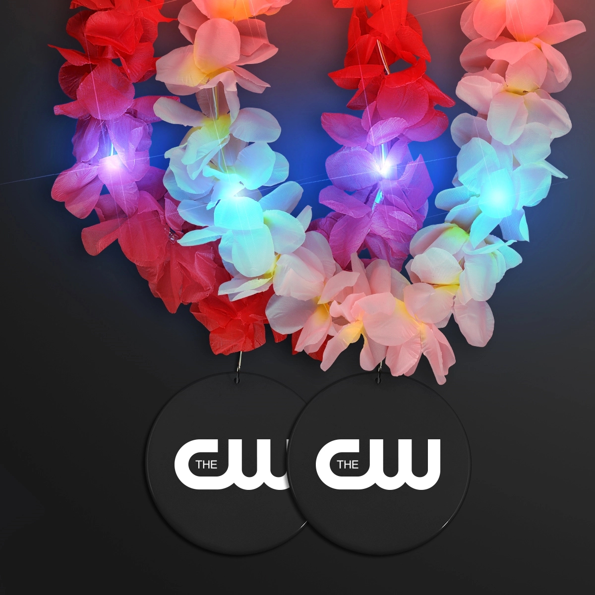 Light Up Hawaiian Leis with Custom Circle Medallion 68